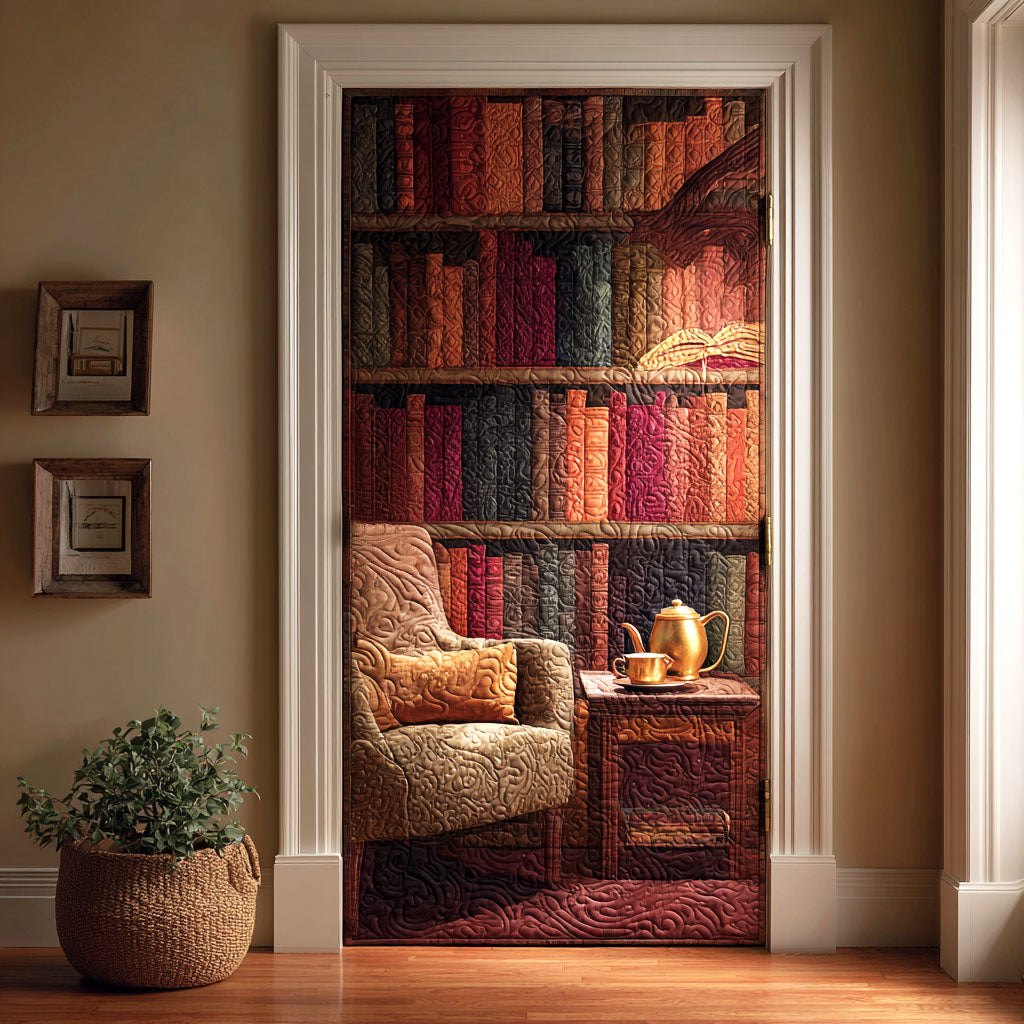 Quiet Escape Quilted Door Curtain printed door curtain