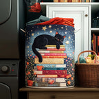 Reading Nook Quilted Laundry Hamper printed laundry hamper