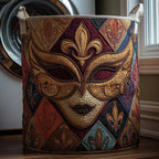 Regal Crown Quilted Laundry Hamper printed laundry hamper