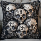Rose Reaper Quilted Cushion Cover printed cushion cover