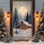 Rustic Cabin Quilted Door Curtain printed door curtain