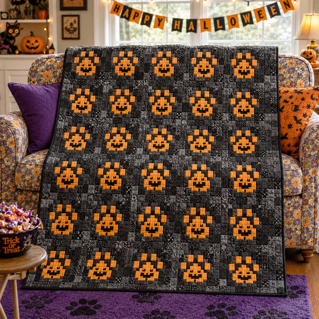 Rustic Paws Quilted Blanket printed quilt blanket