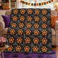 Rustic Paws Quilted Blanket printed quilt blanket
