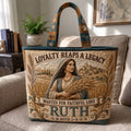 Ruth 1-4 Devotion Quilted Tote Bag printed quilted tote bag