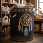 Sacred Dreams Quilted Laundry Hamper printed laundry hamper
