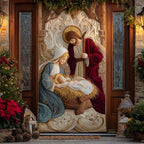 Sacred Embrace Quilted Door Curtain printed door curtain