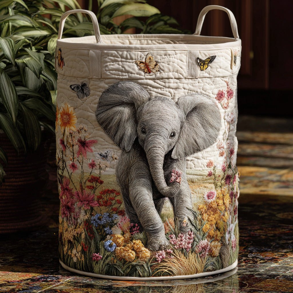 Safari Dream Quilted Laundry Hamper printed laundry hamper