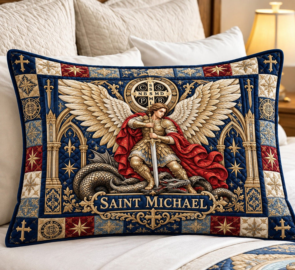 Saint Michael Dragon Slayer Bedding Cushion Cover printed cushion cover