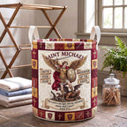 Saint Michael Quilted Laundry Hamper printed laundry hamper