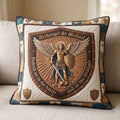 Saint Michael Quilted Pillow Case printed quilted cushion cover