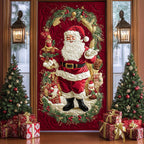 Santa Cheer Quilted Door Curtain printed door curtain