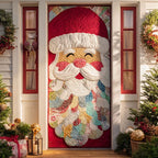 Santa Claus Jolly Quilted Door Curtain printed door curtain