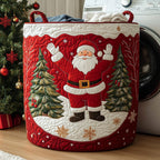Santa Delight Quilted Laundry Hamper printed laundry hamper