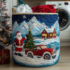 Santa Dream Quilted Laundry Hamper printed laundry hamper