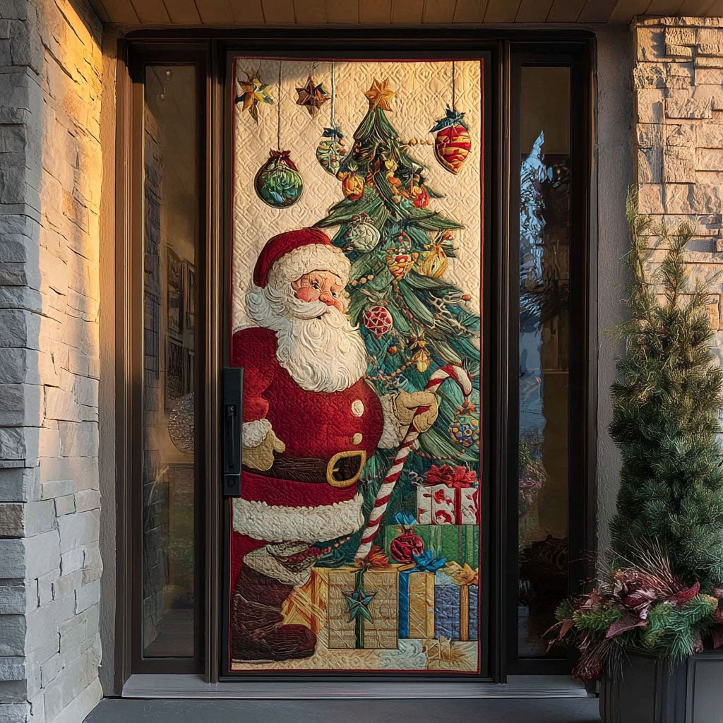 Santa Gifts Quilted Door Curtain printed door curtain