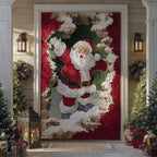 Santa Knock Quilted Door Curtain printed door curtain