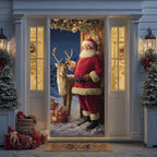 Santa Magic Quilted Door Curtain printed door curtain