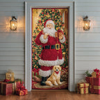 Santa Wonder Quilted Door Curtain printed door curtain