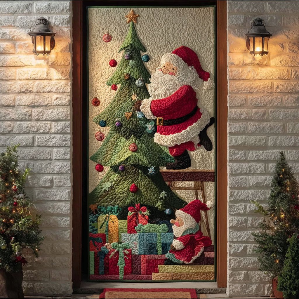 Santas Workshop Wonder Quilted Door Curtain printed door curtain