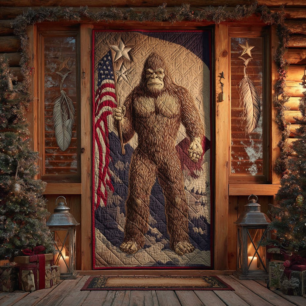 Sasquatch Spirit Quilted Door Curtain printed door curtain