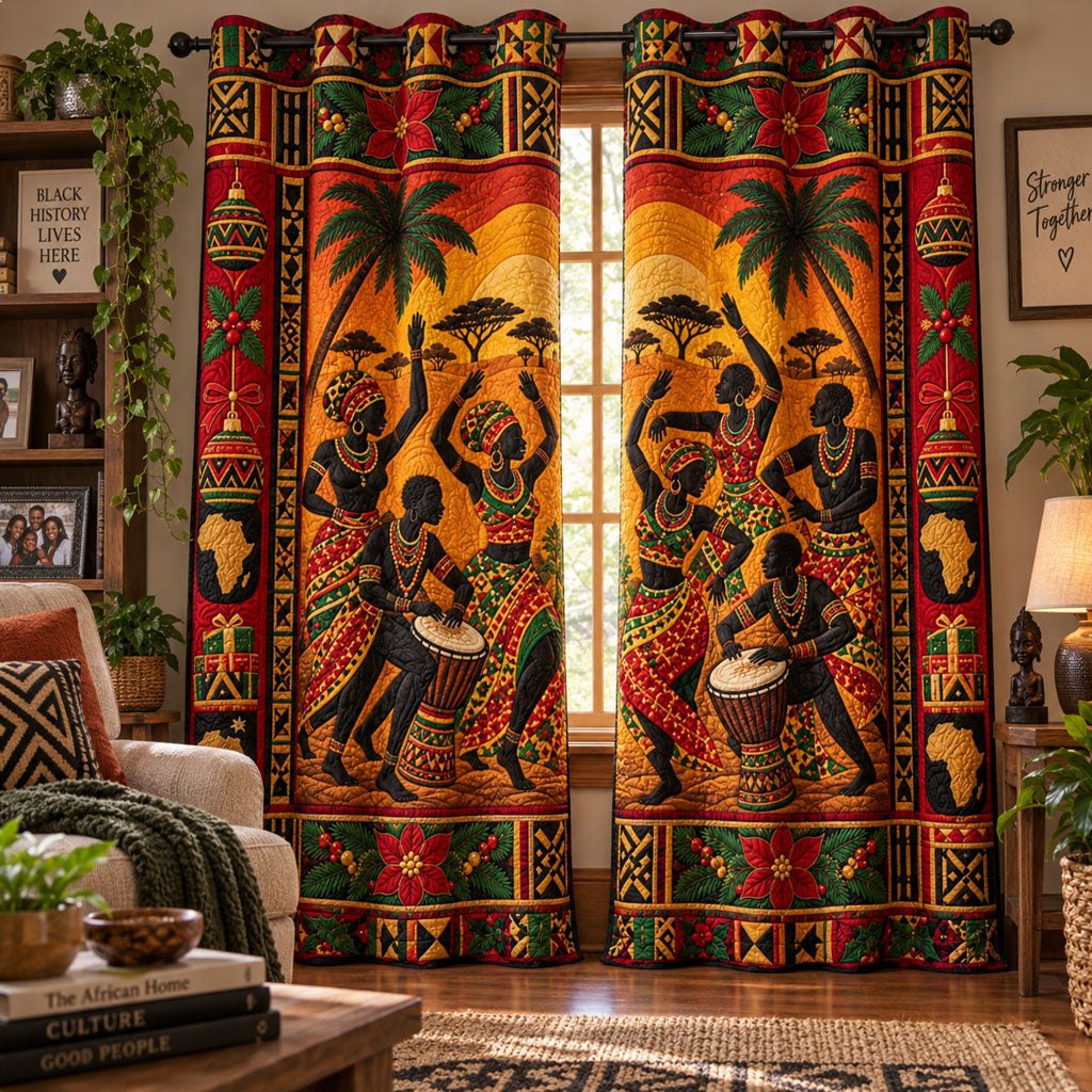 Savannah Rhythms Quilted Door Curtain printed door curtain