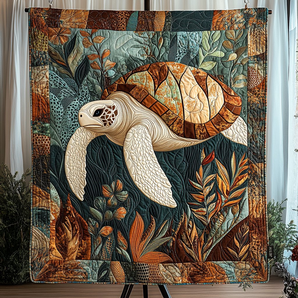 Seaside Journey Quilted Blanket printed blanket