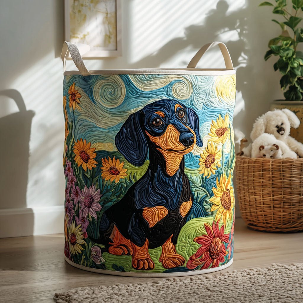 Short Legs Big Heart Quilted Laundry Hamper printed laundry hamper