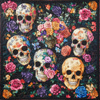 Skull Festive Quilted Blanket printed blanket