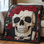 Skull Quilted Blanket printed blanket