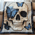 Skull Quilted Blanket printed blanket