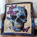 Skull Quilted Blanket printed blanket