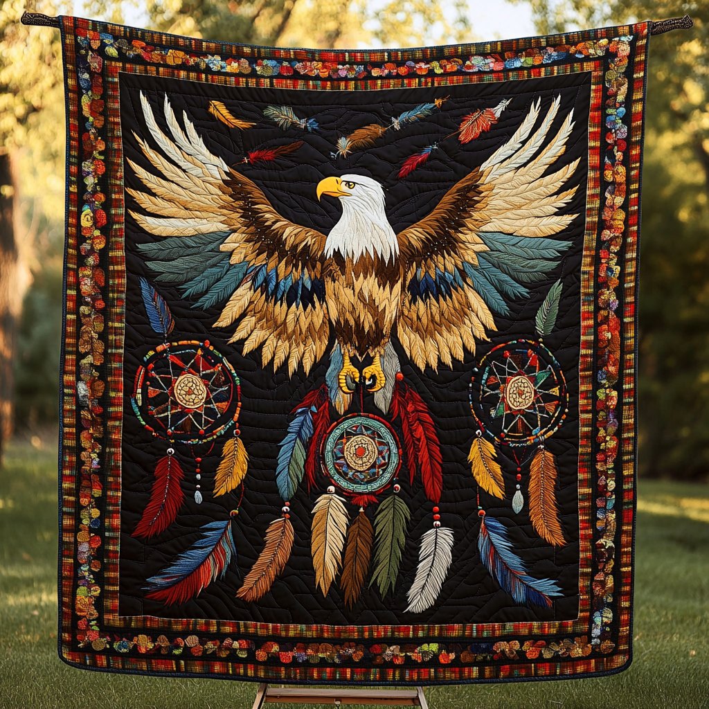 Sky Guardian Quilted Blanket printed blanket
