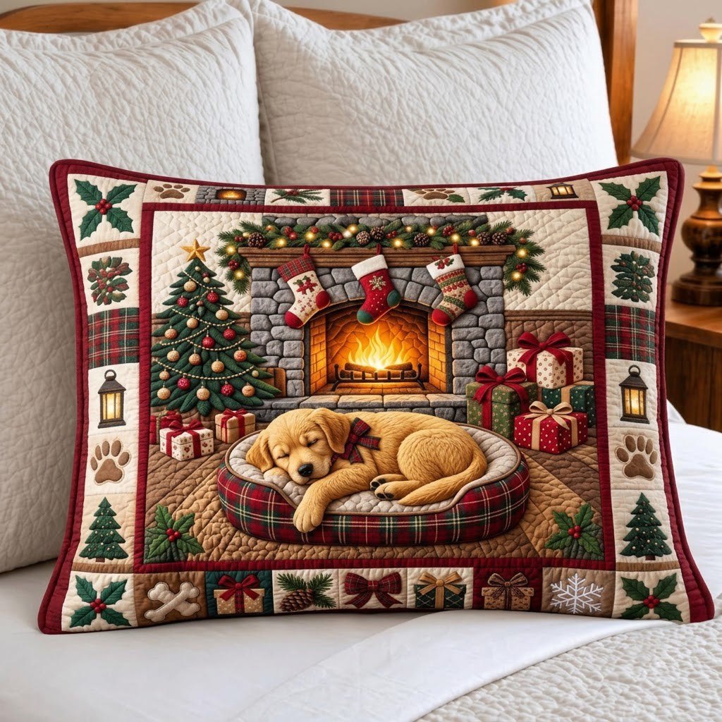 Sleeping Golden Puppy Bedding Cushion Cover printed cushion cover