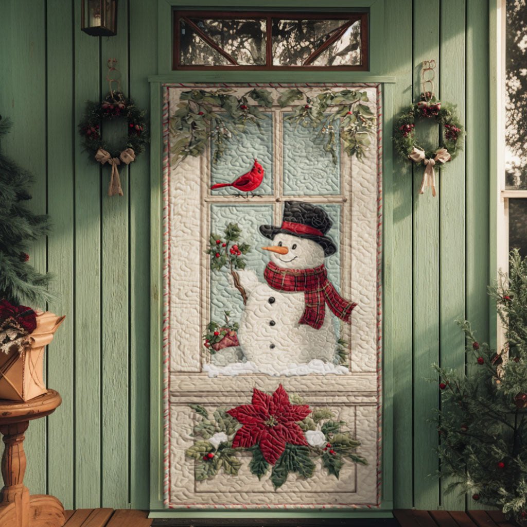 Snow Day Quilted Door Curtain printed door curtain