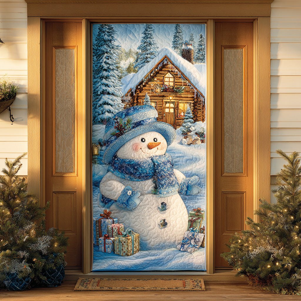 Snowman Frost Fun Quilted Door Curtain printed door curtain