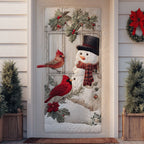 Snowy Dreams Quilted Door Curtain printed door curtain