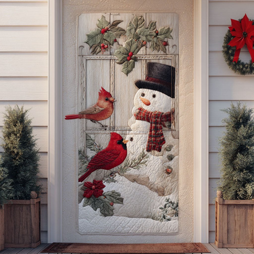 Snowy Dreams Quilted Door Curtain printed door curtain