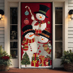 Snuggle Snow Quilted Door Curtain printed door curtain