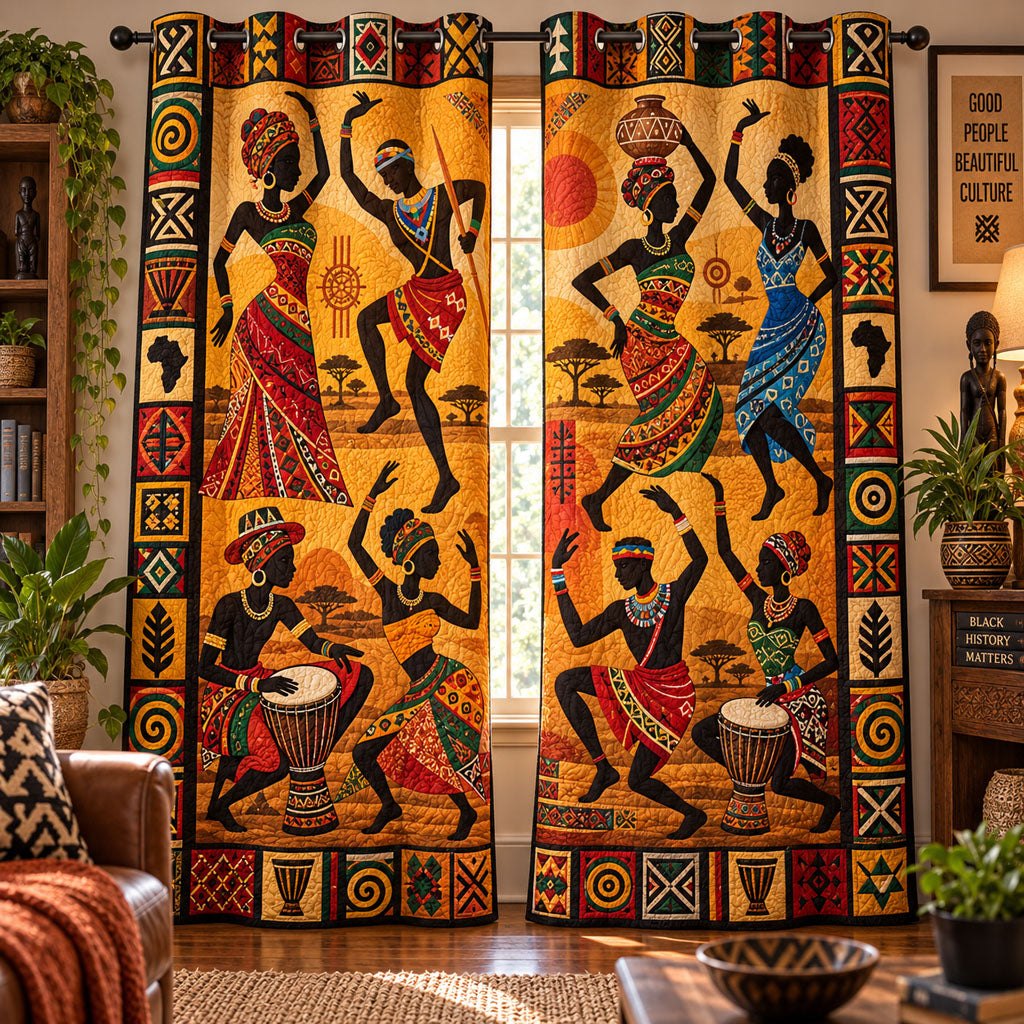 Soul of the Savannah Quilted Door Curtain printed door curtain