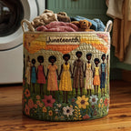 Soulbound Roots Quilted Laundry Hamper printed laundry hamper