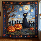 Spook-tacular Halloween Quilted Blanket printed blanket