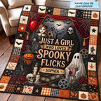 Spooky Flick Quilted Blanket QTCUZ printed blanket