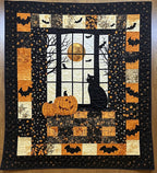 Spooky Meow Quilted Blanket printed blanket