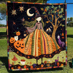 Spooky Night Quilted Blanket printed blanket