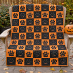 Spooky Paws Quilted Blanket printed blanket