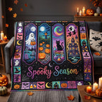 Spooky Season Quilted Blanket printed blanket