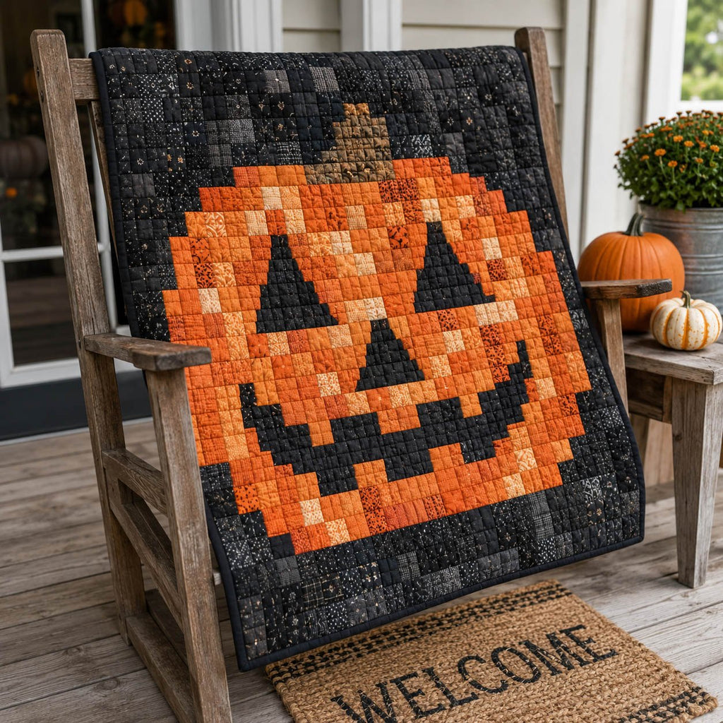Spooky Season Quilted Blanket printed blanket