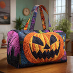 Spooky Season Quilted Duffle Bag printed duffle bag