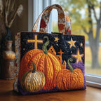Spooky Season Quilted Tote Bag printed tote bag
