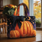 Spooky Season Quilted Tote Bag printed tote bag